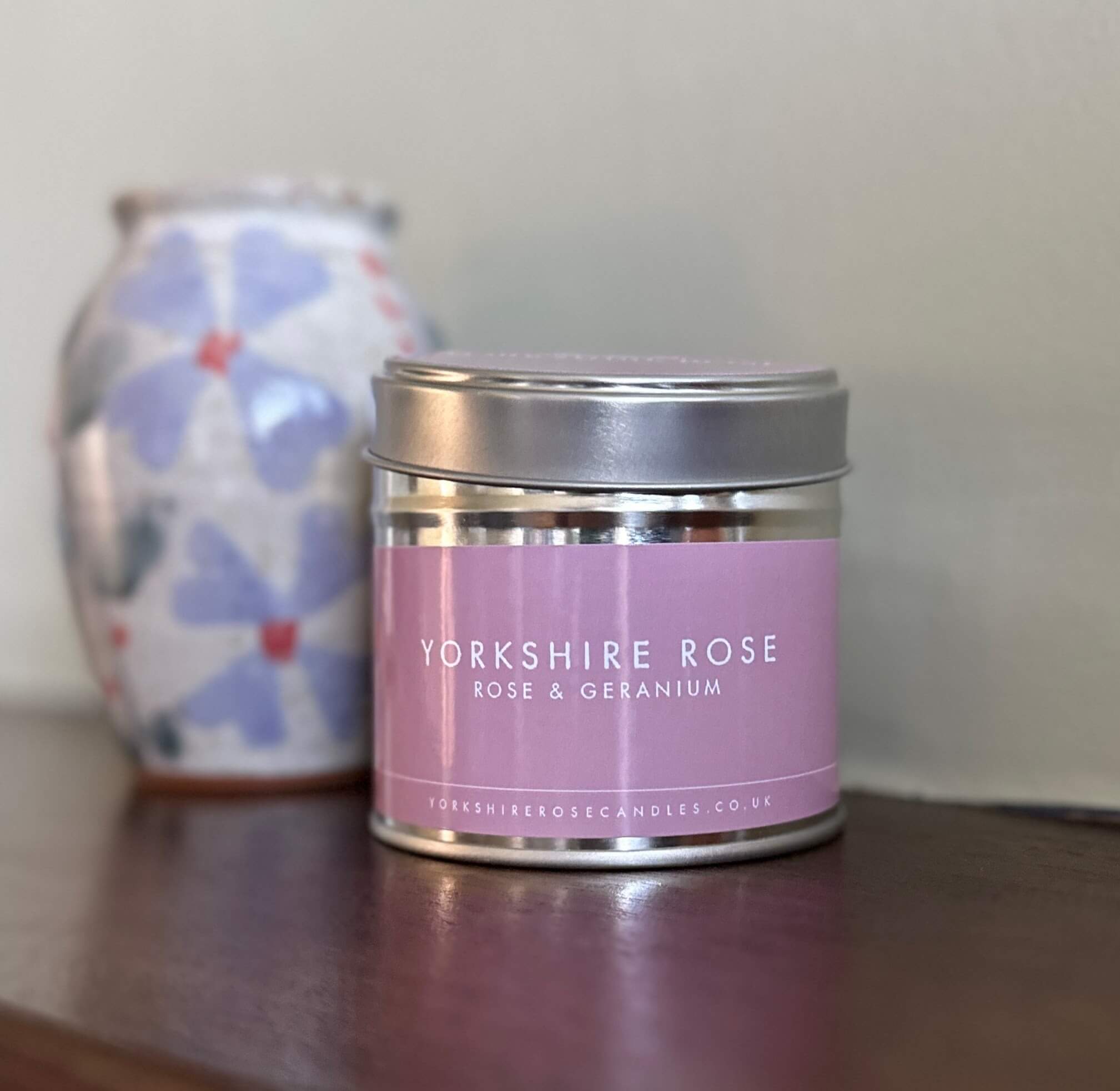 Yorkshire Rose Scented Tin Candle