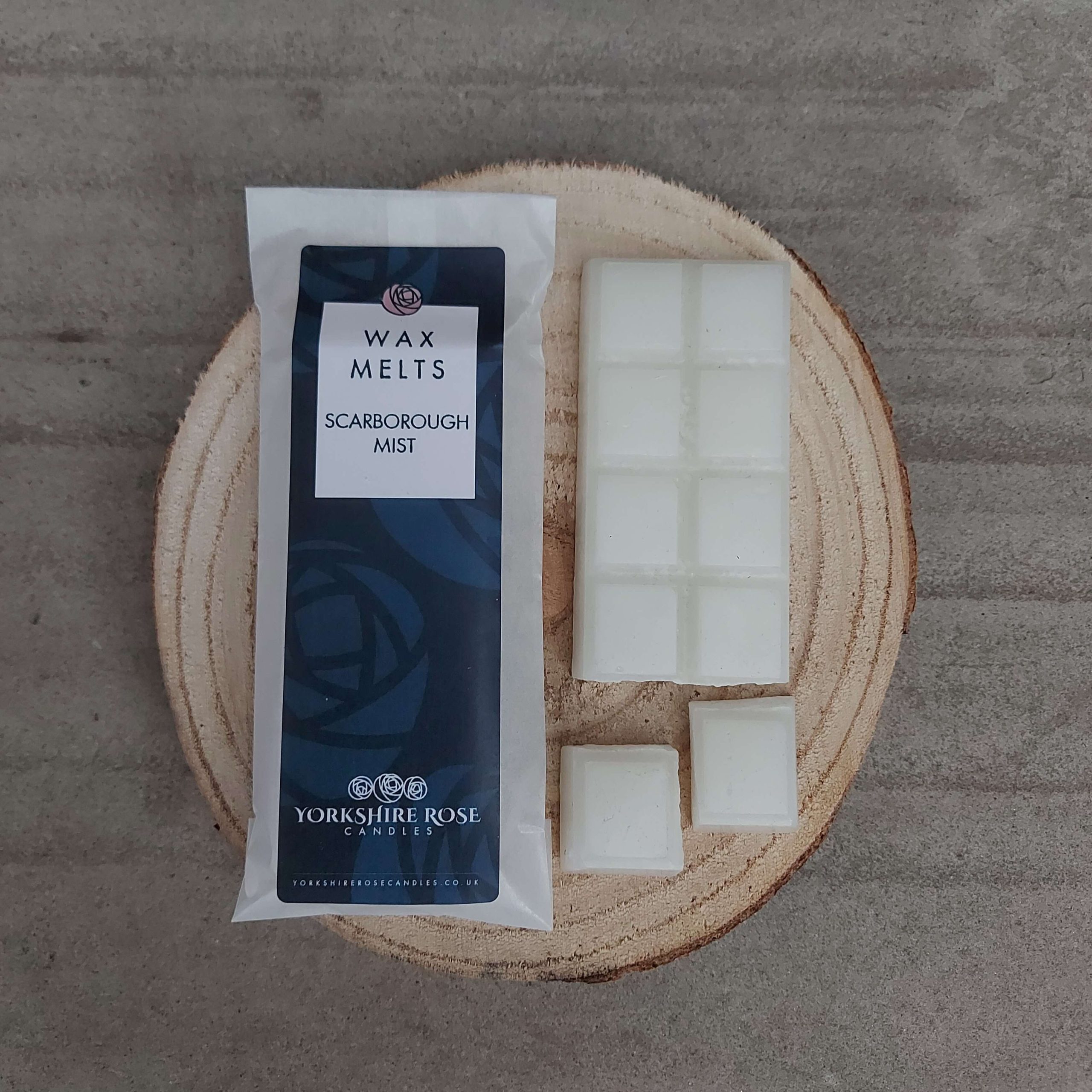 Scarborough Mist Wax Melt SnapBar Yorkshire Rose Candles